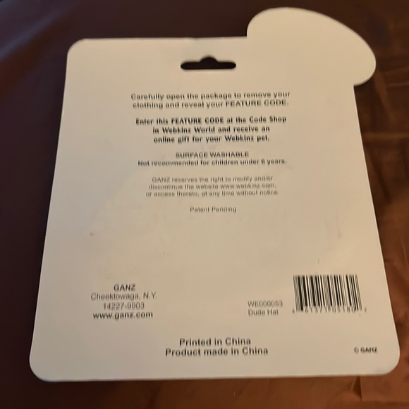 Webkinz Clothing Black Beanie Cap Dude Brand New by Ganz - Picture 4 of 4